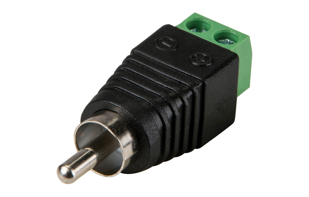 RCA Male to Screw Terminal Connector