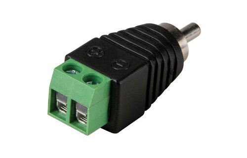 RCA Male to Screw Terminal Connector