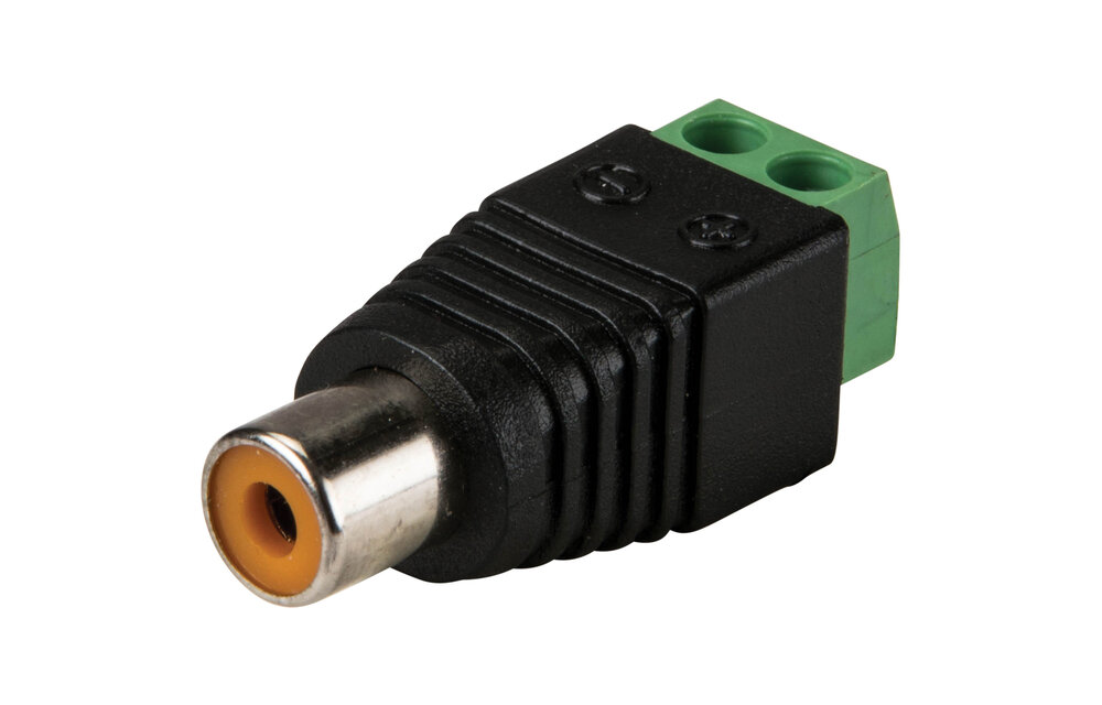 RCA Female to Screw Terminal Connector