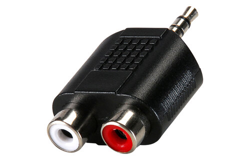 3.5mm Stereo Plug To Dual RCA Jack Adapter
