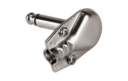 6.35 mm Mono Right Angle Phone Plug Metal