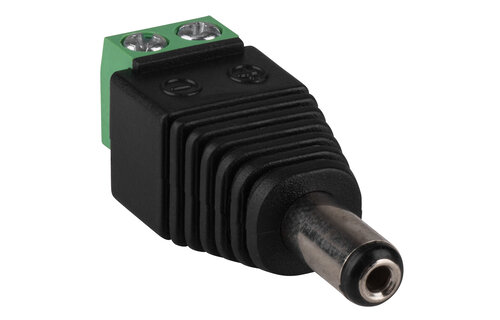 2.1 x 5.5 mm DC Coaxial Power Plug to Screw Terminals