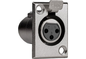 XLR Type Chassis Mount Female 3 Pin