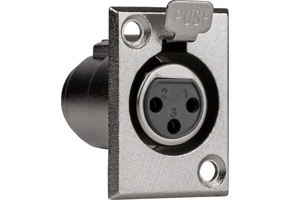 XLR Type Chassis Mount Female 3 Pin