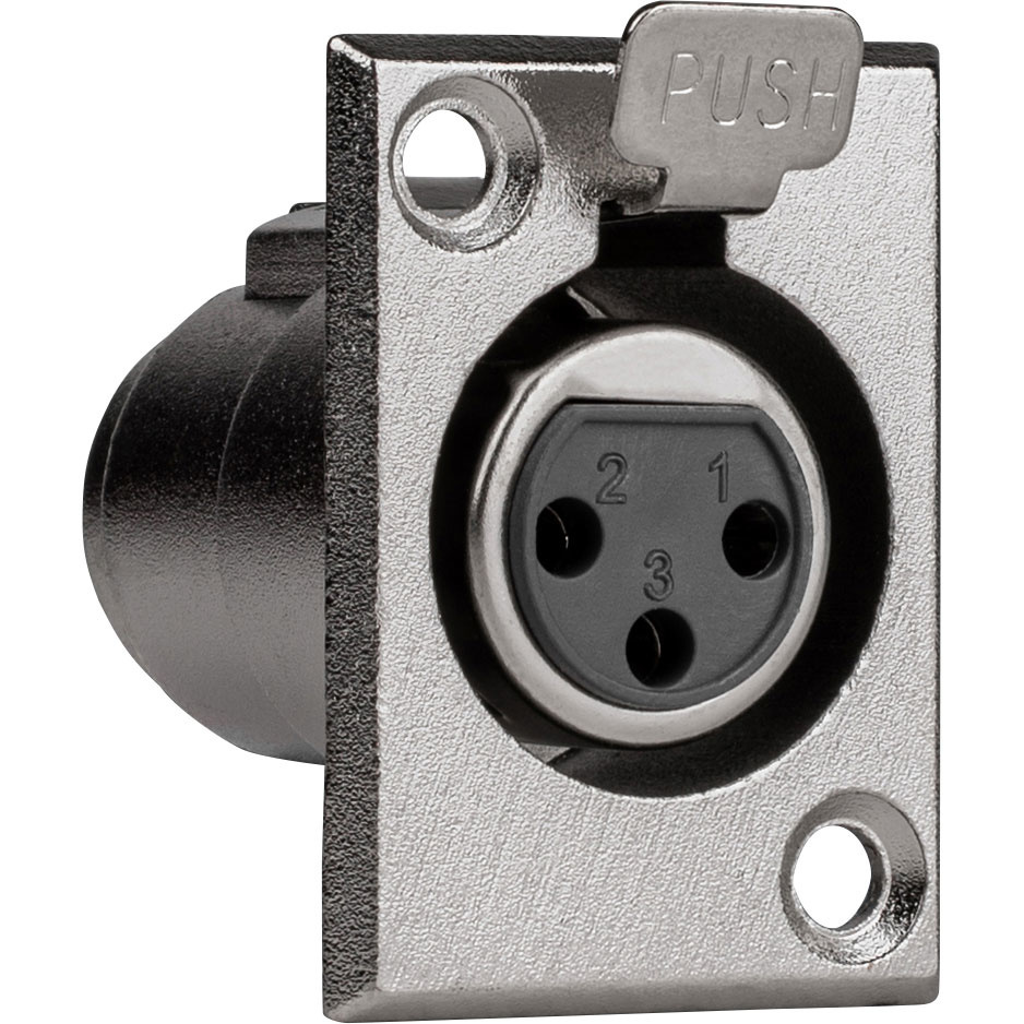 XLR Type Chassis Mount Female 3 Pin
