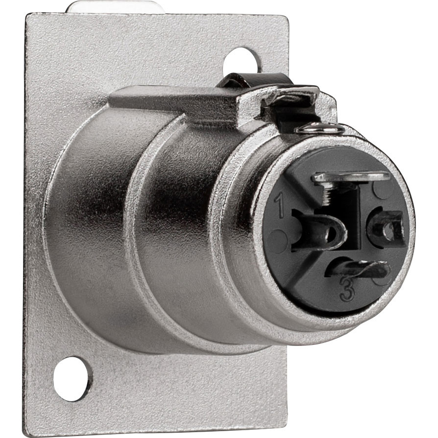XLR Type Chassis Mount Female 3 Pin