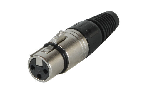 Female Cable Mount XLR Connector Nickel