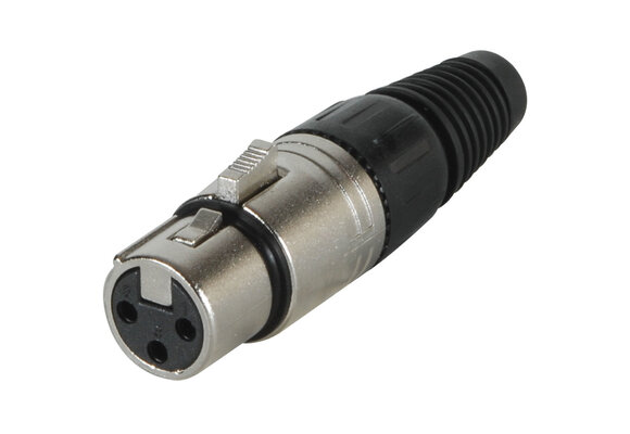 Female Cable Mount XLR Connector Nickel