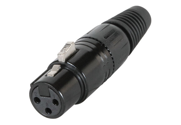 Female Cable Mount XLR Connector Black Satin