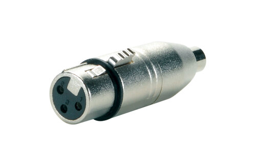 XLR Female to RCA Female Adapter
