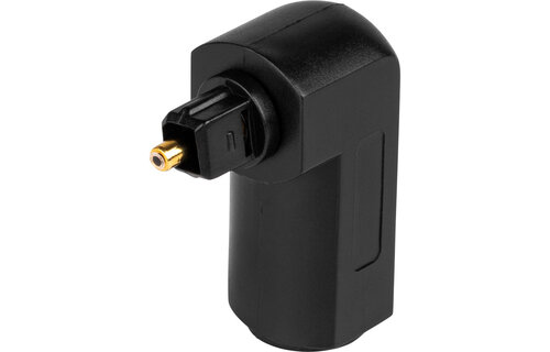 Toslink Digital Optical Right Angle Male to Female Audio Adapter Coupler