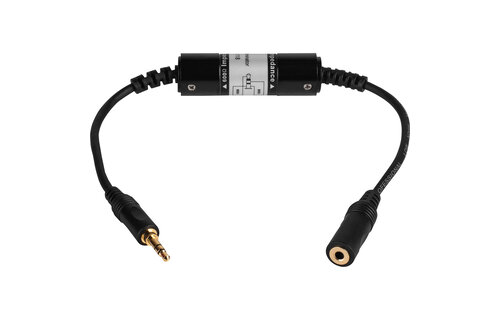 Professional Grade Audio Ground Loop Noise Eliminator 3.5mm Male to Female 600 Ohm