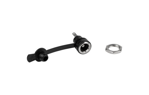 DC Coax/Barrel Jack 2.1 x 5.5mm Panel Mount with Protective Cap