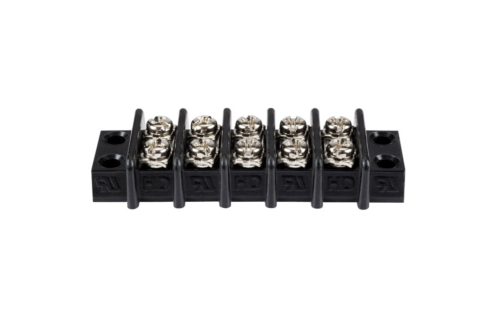 Barrier Strip 5 Pole Double Row 20 Amp