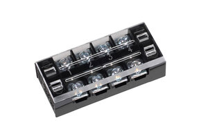 4 Pole Barrier Terminal Strip with Plastic Cover