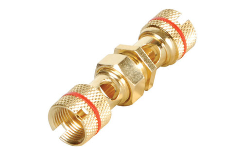 Gold Binding Post To Binding Post Pair Hex Type