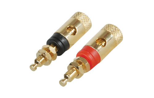 Gold Plated Binding Post Banana Jack Pair