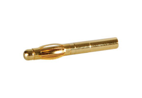 Gold 16-12 AWG Solder Type Banana Plug