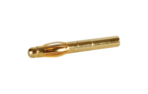 Gold 16-12 AWG Solder Type Banana Plug