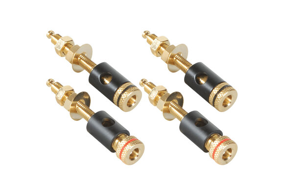 Gold-plated Binding Post Banana Jack 2 Pair