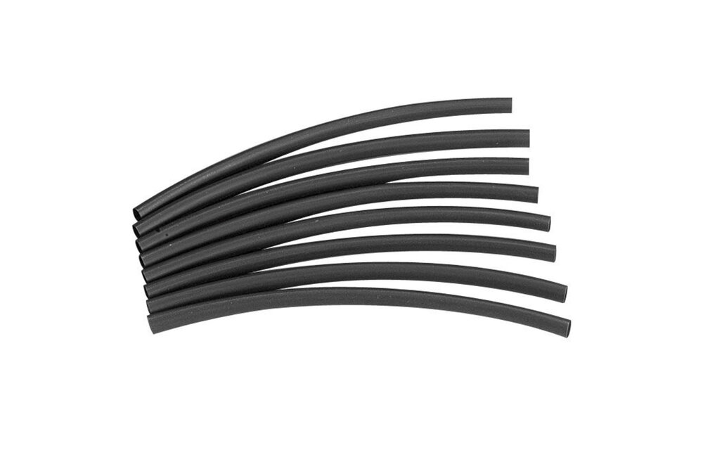 Black 12mm Heat Shrink 3:1 w/Adhesive | 15 cm x 4 Pcs.