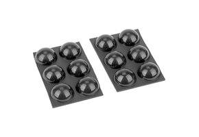 Adhesive Rubber Feet Dome Shaped 12-Pack