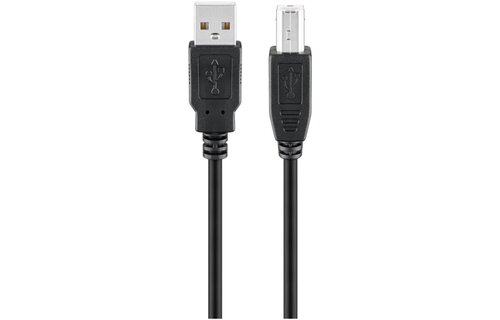 USB A naar USB B - 2.0  Kabel