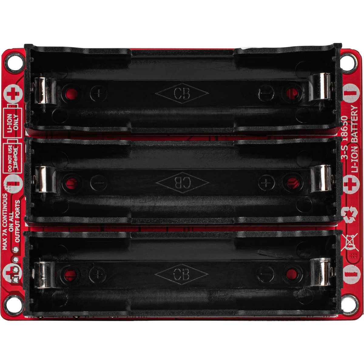 LBB-3v2 3 x 18650 Lithium Battery Charger Board/Module 12V with Charge Protection