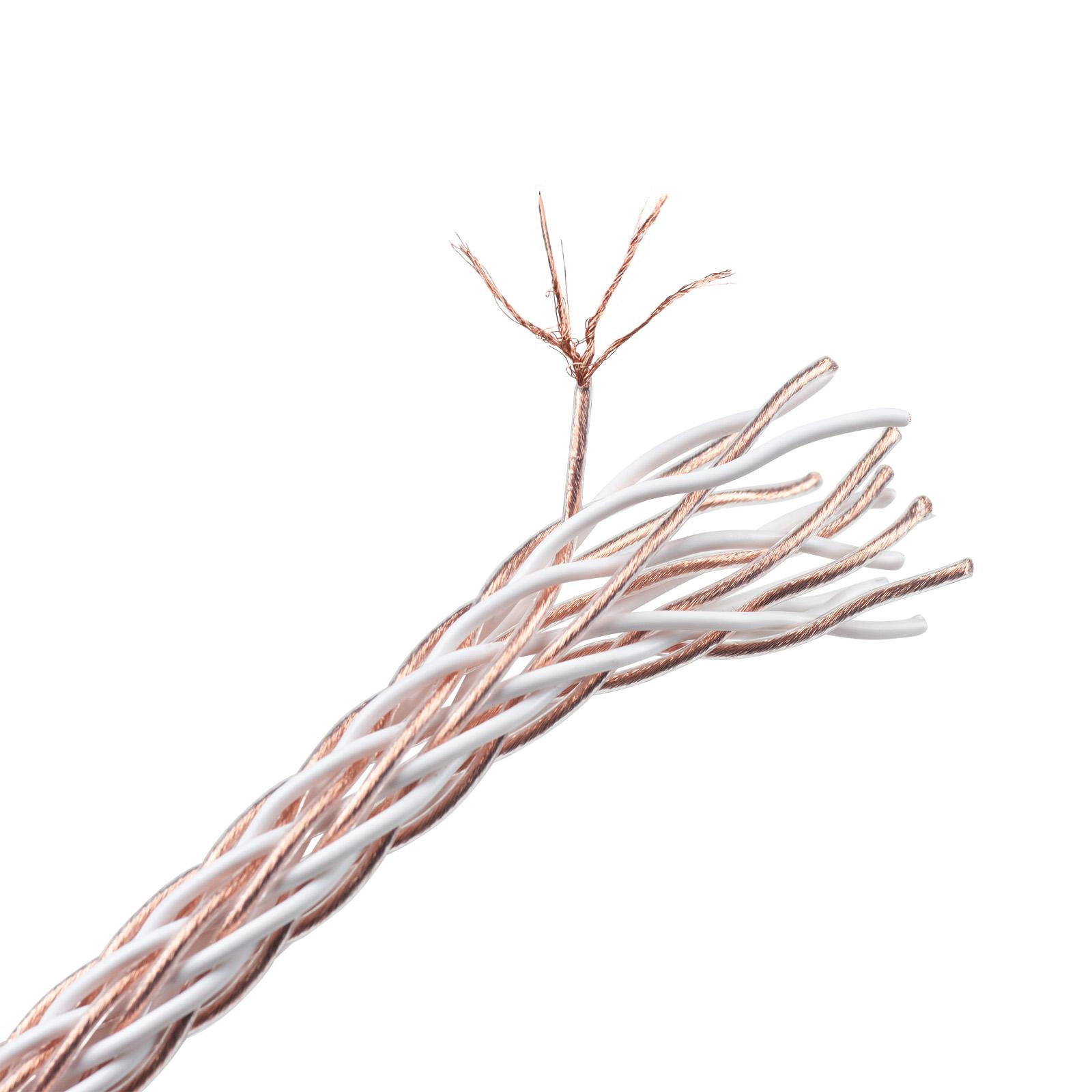 11 AWG OFC Audiophile-Grade 16 Core Interlaced Braded Speaker Wire per meter