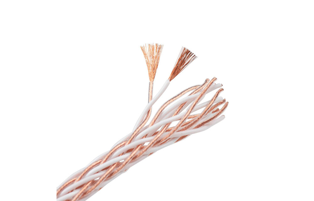 11 AWG OFC Audiophile-Grade 16 Core Interlaced Braded Speaker Wire per meter