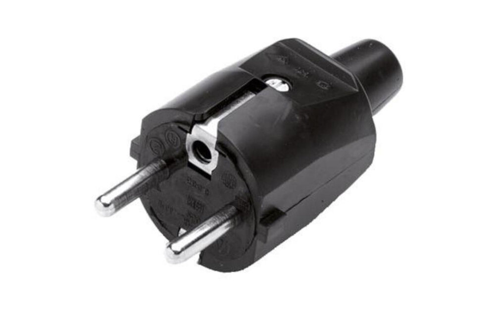 Schuko Male Plug 230V/10A Screw Connection