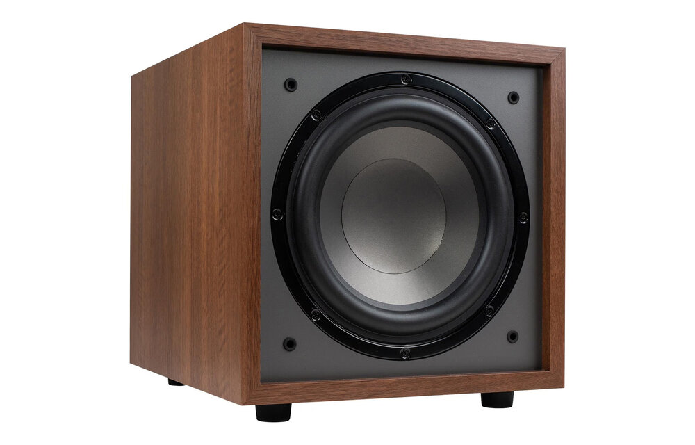CS1000 10" 180W Powered Subwoofer Wood