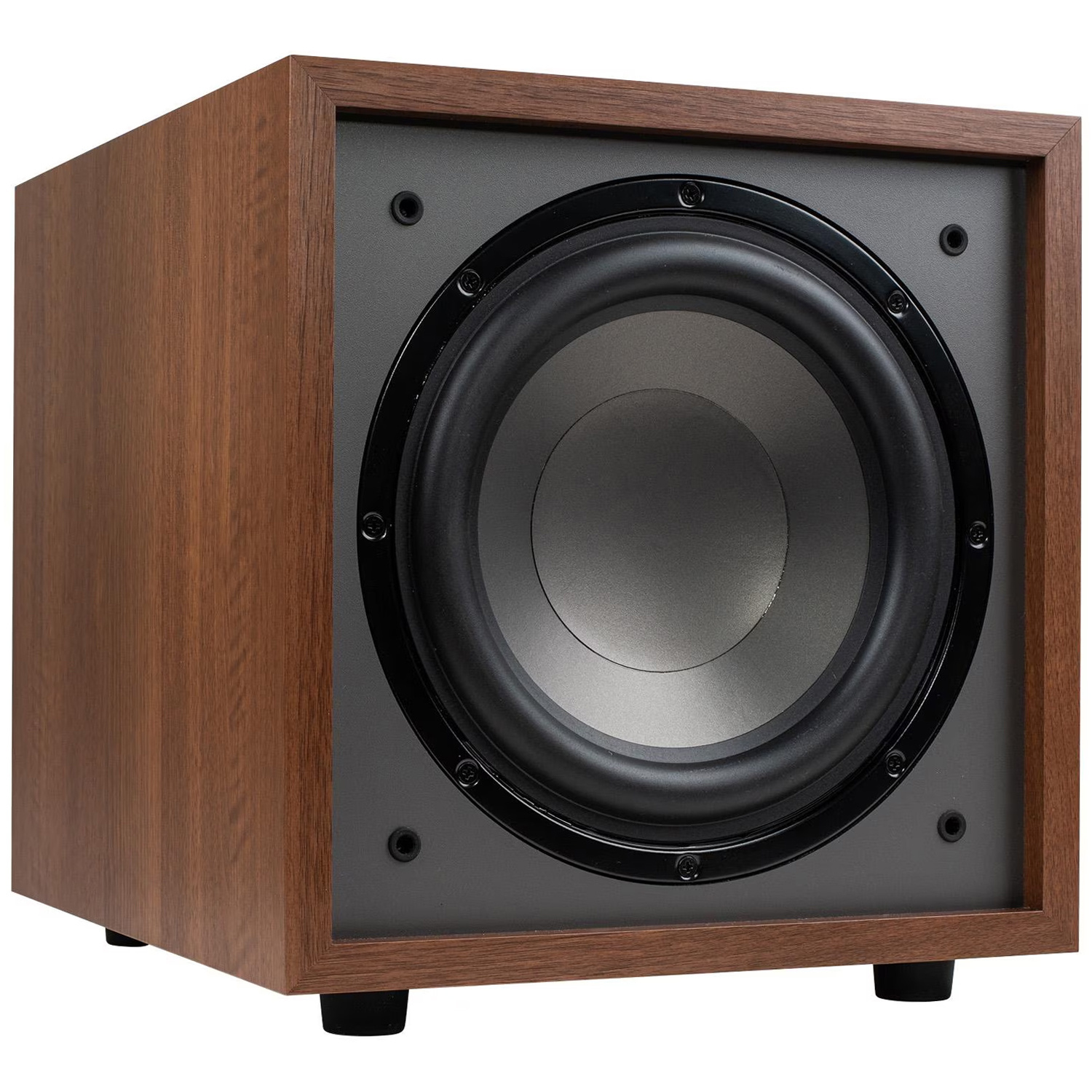 CS1000 10" 180W Powered Subwoofer Wood