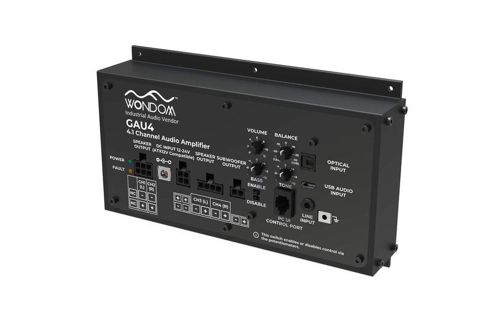 AA-AS43112 GAU4 4x50W + 1x100W 4.1 Gaming Amplifier for Racing Simulator