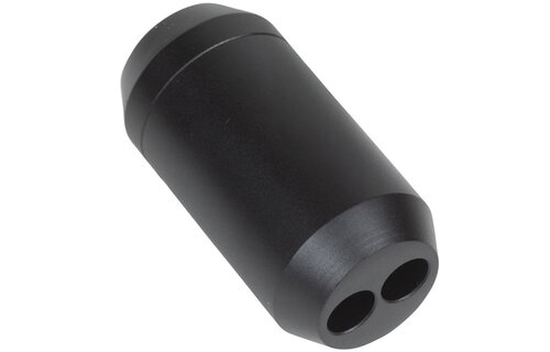 Speaker Wire Y-Splitter Anodized Aluminum Black Housing Cable Pants