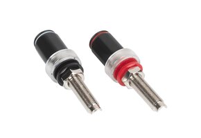 Speaker Binding Post Pair Brass and Nickel Plated