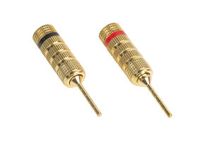 Gold Plated Speaker Pins Pair