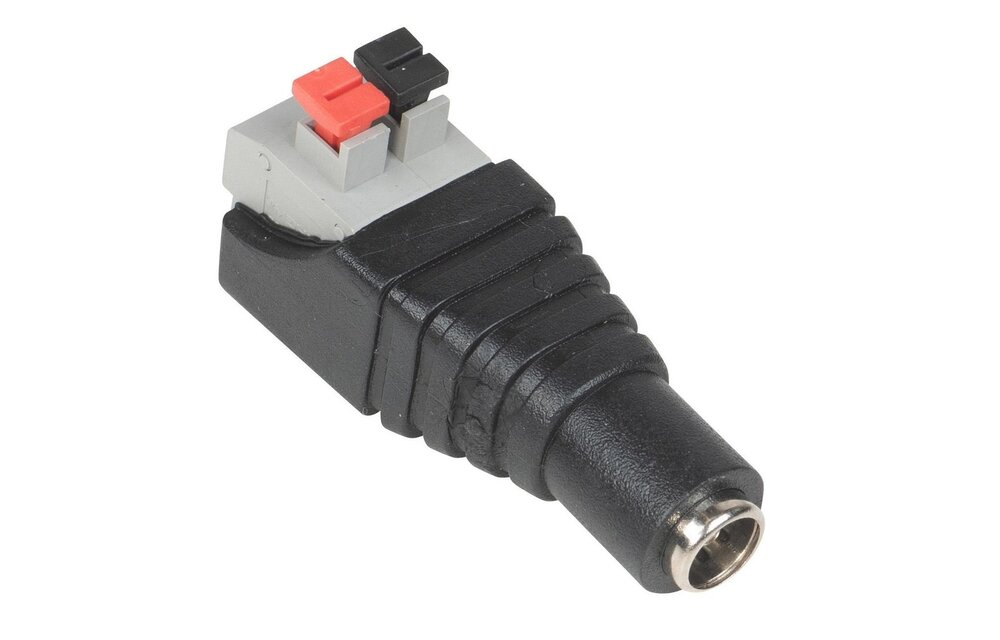 5.5 x 2.1mm DC Barrel Socket Female with Push Down Connectors
