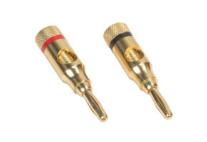 Banana Plugs Gold Pair