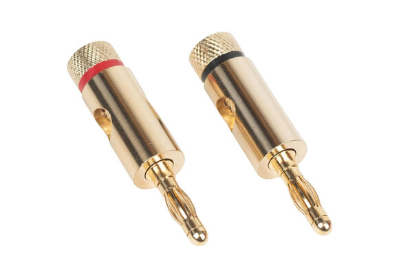 Banana Plugs Gold Pair