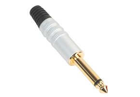 6.35 mm TS Mono Plug Gold Plated