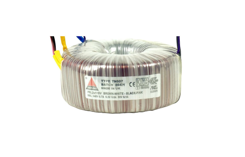 7N607 Power Transformer Tube Amplifier 286 VA | Secundair 340V / 50V / 6,3V