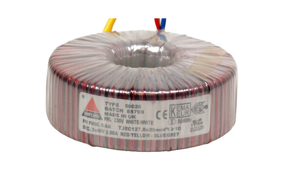 58026 160 VA | 2 x 40 V Toroidal Transformer