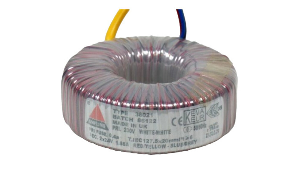 38021 80 VA | 2 x 24 V Toroidal Transformer