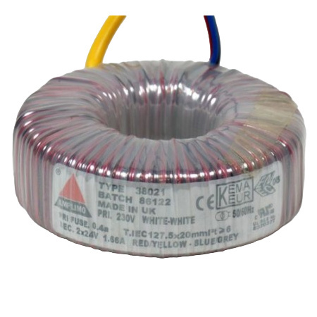 38021 80 VA | 2 x 24 V Toroidal Transformer