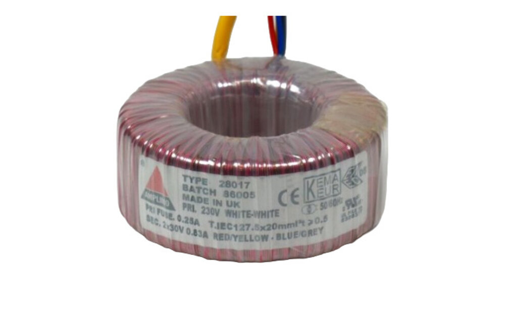 28017 50 VA | 2 x 30 V Toroidal Transformer
