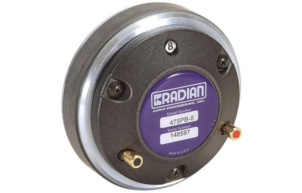475PB-8 Compression Driver with Aluminum Dia and Push Buttons