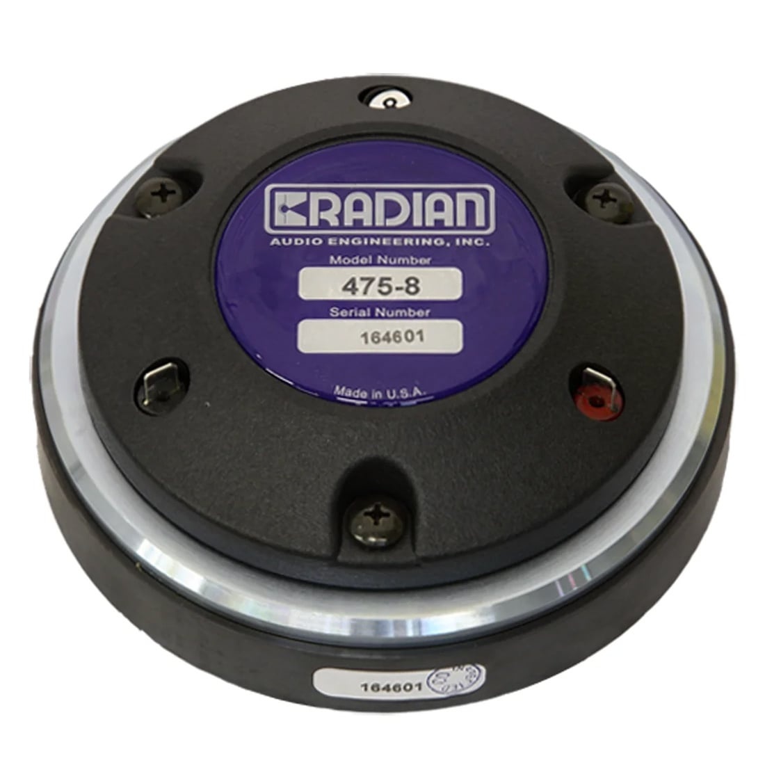 475PB-8 Compression Driver with Aluminum Dia and Push Buttons