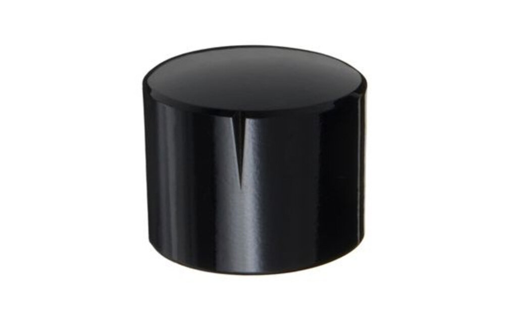 MWK-03-9004 30 mm Brass Knob Shiny Black NA 6 mm Shaft