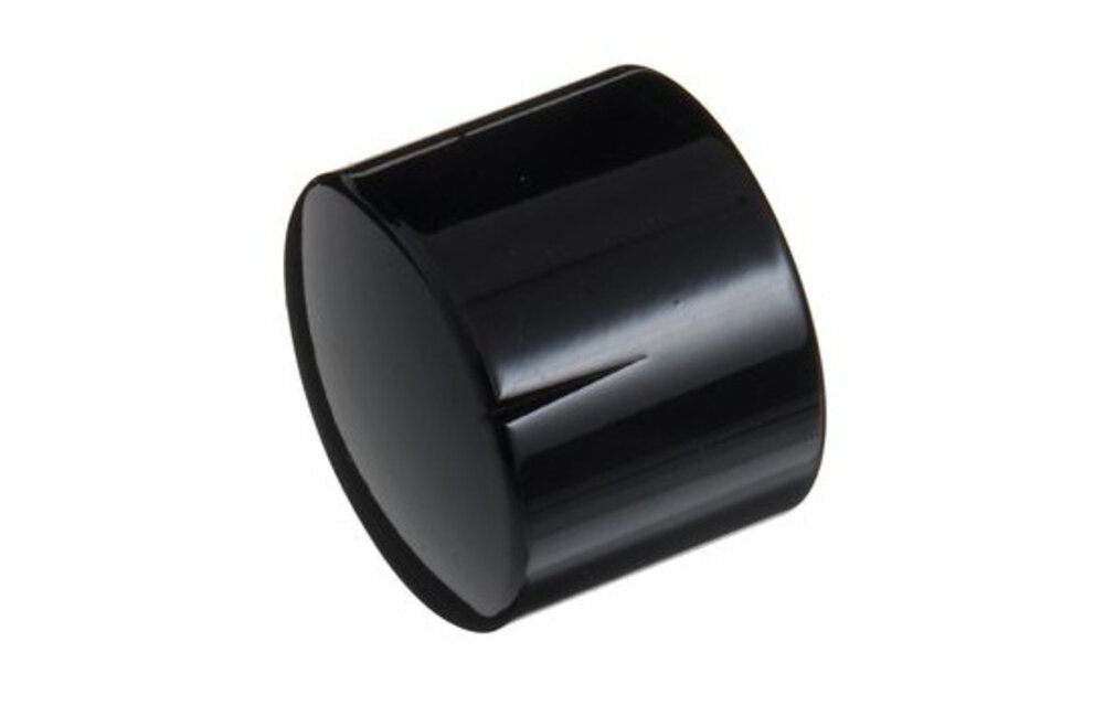 MWK-03-9004 30 mm Brass Knob Shiny Black NA 6 mm Shaft